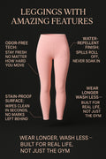 Water Repellent Leggings (Pink)
